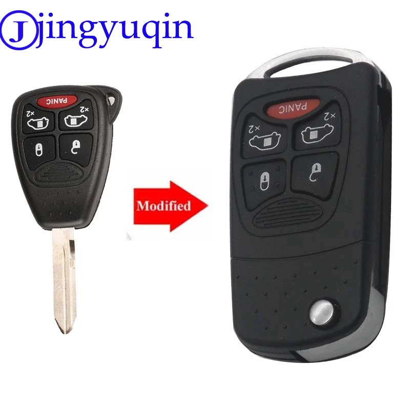 Модифицированный чехол для ключа jingyuqin 10ps 5B автомобильного Dodge Jeep Commander Grand Cherokee