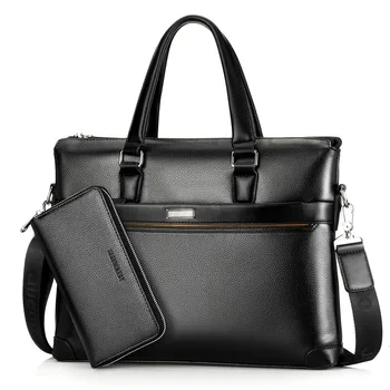 

Famous Brand Men Briefcase PU Leather Laptop Briefcases Male Bag Business Shoulder Bags Men Bags High Quality Handbag WBS503-3