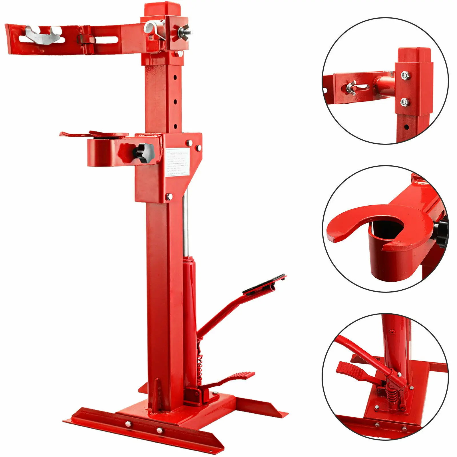 US $109.99 VEVOR 1Ton Car Coil Spring Compressor 2200Lbs Auto Strut Hydraulic for Car Repairing Spring Removing Tool RedYellow