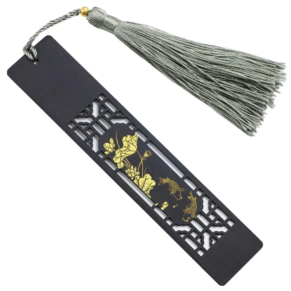 

Vintage Engraving Wood Bookmark Chinese Style Bookmarks for Books Mark Teacher Supplies Accessories Gift