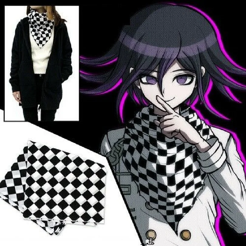 Аниме Danganronpa V3 Ouma Kokichi квадратный шарф обертывание Косплей Костюм 95x95 см редкая