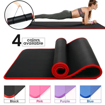 1830*610*8mm,10mm, NBR Material Sport Thick Yoga Mat for fitness,Pilates Gymnastics Mats Massage pad Exercise mat For Beginner 1