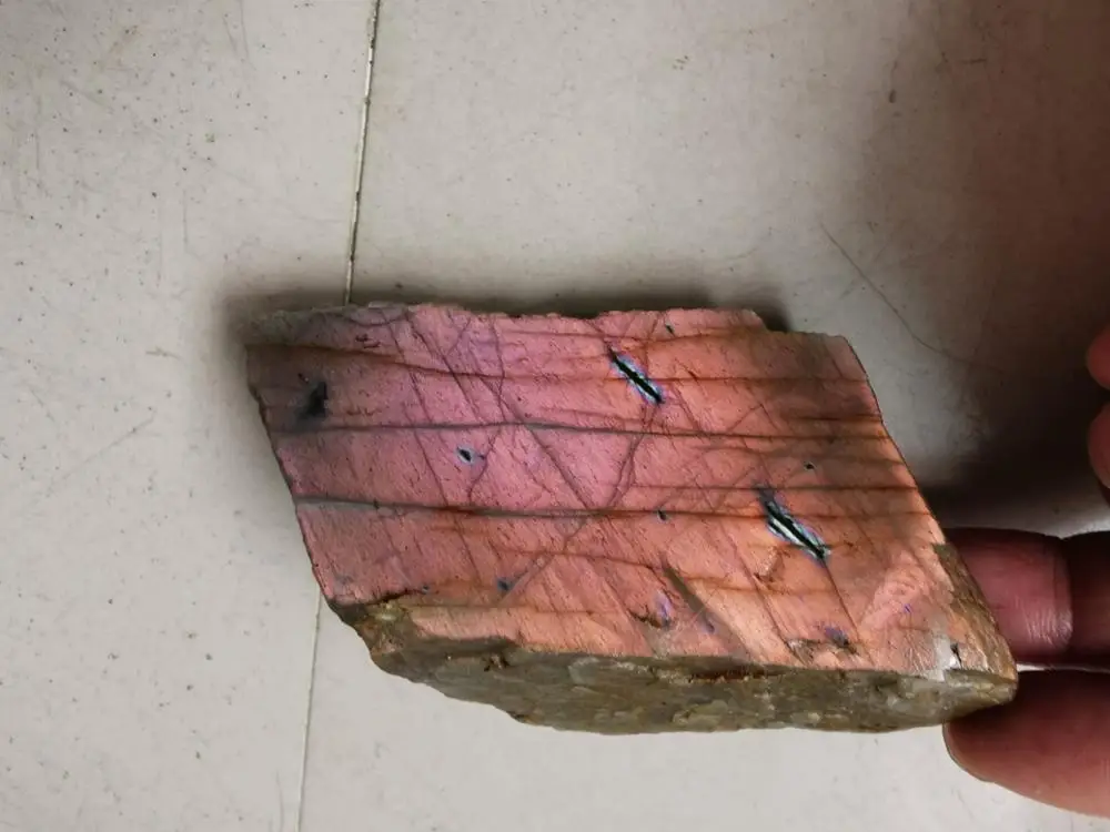 187G Natural Labradorite Mineral Specimen polished stone Rough Reiki Gemstone Healing | Дом и сад