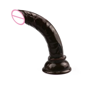 Small Erotic Soft Dildo Realistic Bullet Anal Crystal Dildo Strap on Big Penis Suction Cup Toys for Adult Sex Toys for Woman 2