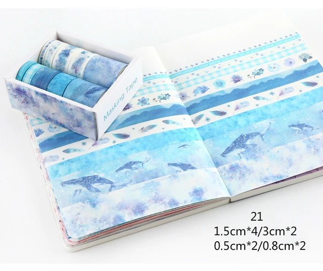 Mr Paper 26 Designs 10pcs/box Cute Cartoon Animals Washi Tapes Scrapbooking DIY Deco Creative Japanese Kawaii Masking Tapes 21