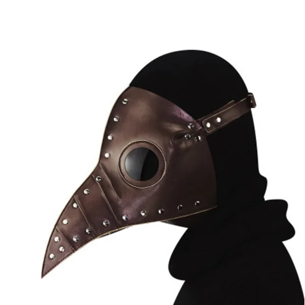 Halloween prop Beak mask Prank Horror Toys Cosplay Costume Props Simulation Mask Party Decoration funny gift - Цвет: Кофе