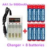 2-16pcs New Tag AA battery 9800 mah rechargeable battery AA 1.5 V Rechargeable New Alcalinas drummey + Free Delivery ► Photo 3/6