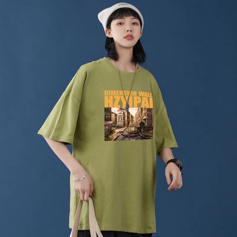 SingleRoad Female T-shirt 2020 Summer Oversized Graphic Unisex Hip Hop Harajuku Tshirt Japanese Streetwear T Shirt For Women