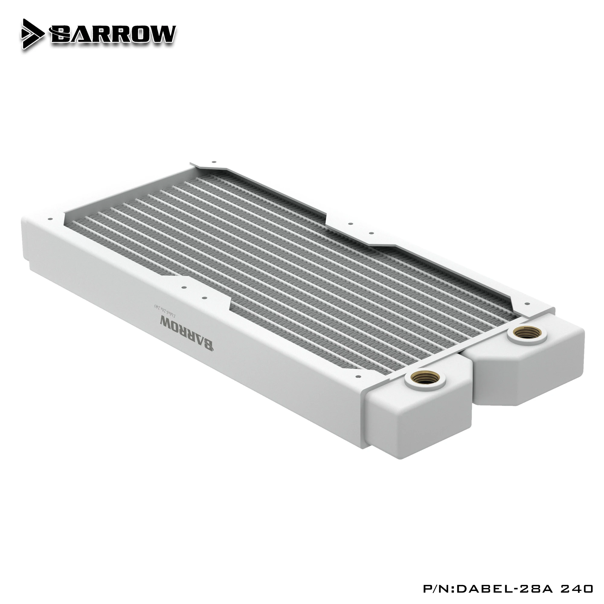 Carrinho de Mão Dabel28a 28 mm 12cm Ventila o Permutador de Calor Branco do Radiador de Cobre 120 mm 240 mm 360 mm 480 mm o - Imagem 3