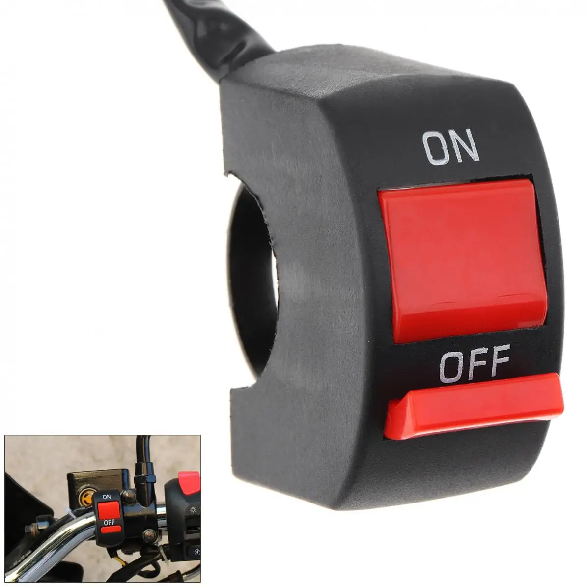 

Universal Handlebar Switch ON-OFF Button Headlight Flame Rollout Switch Suitable for Motorcycle