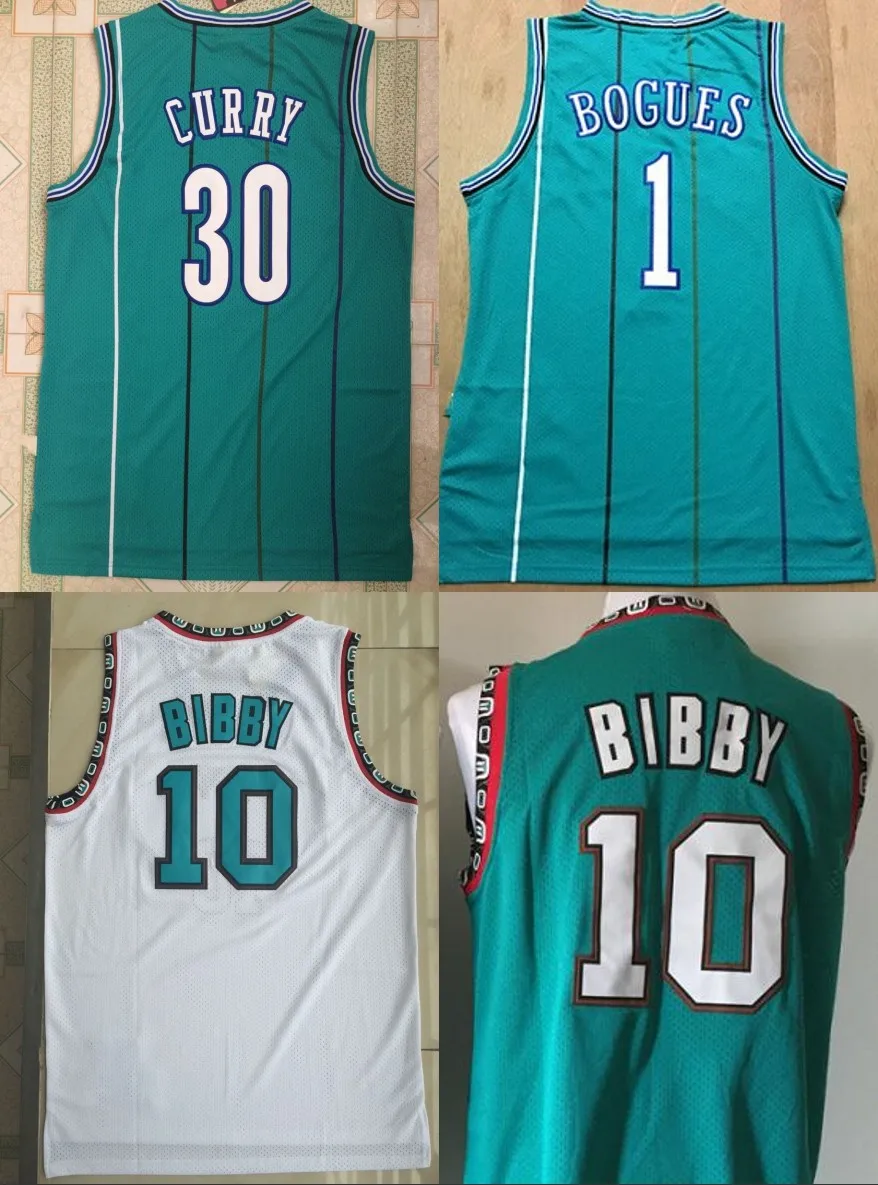 Новинка А+++ Качественная мужская майка для взрослых майка 10 Dell Curry 30 Muggsy Bogues 1