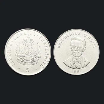 

Haiti 5 Centimes Coin 1997100% Real Original Collection Coins Unc Genuine Coin