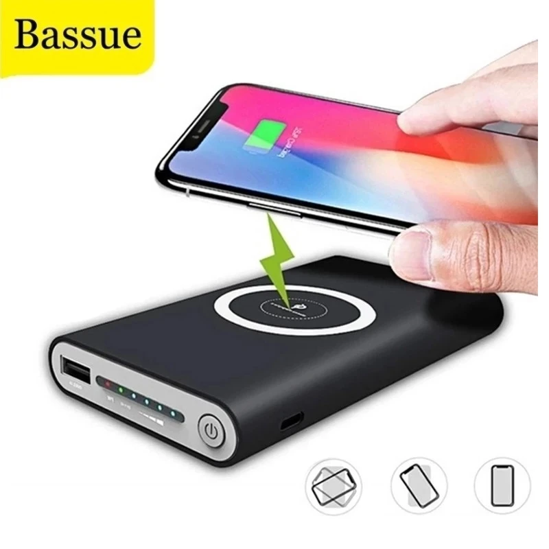 best power bank brand 50000mAh Wireless Charger Power Bank For xiaomi huawei Fast Charger Portable Powerbank Mobile Phone Charger For iphone Samsung small power bank