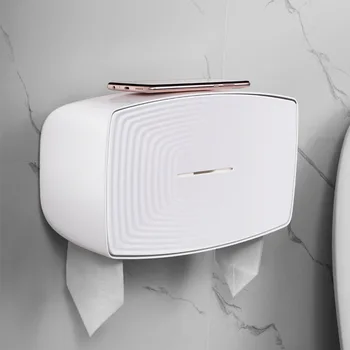 

Hole-Punched Paper Towel Rack Bathroom Plastic Paper Extraction Roll Paper Toilet Paper Holder Toilet Paper Toilet Tissue Box