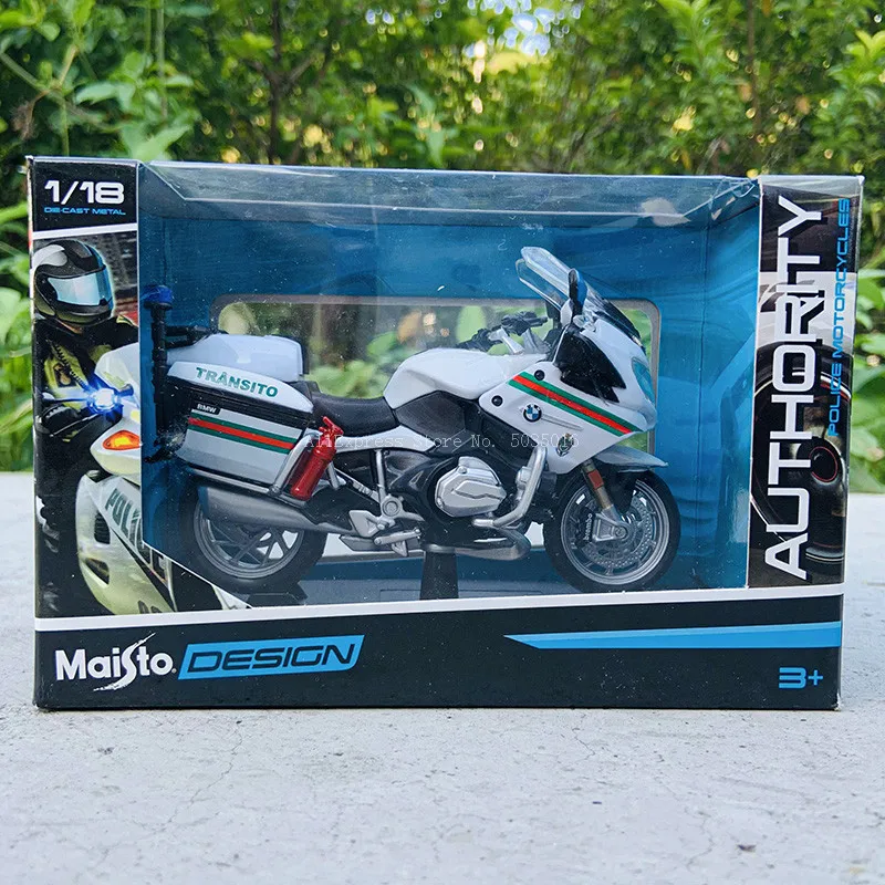 Maisto 1:18 BMW R1200 RT Portugal Police motorcycle series original authorized simulation alloy motorcycle model toy car