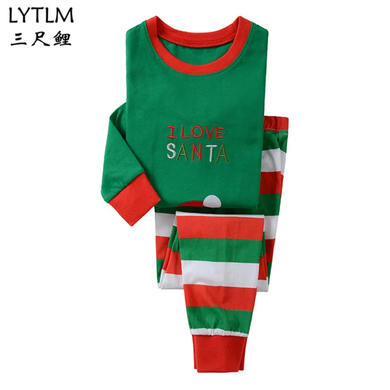 LYTLM/Рождественская Пижама для мальчиков Детский Пижамный костюм с Санта-Клаусом пижама ночная рубашка для мальчиков Одежда для маленьких мальчиков детские пижамы домашние спортивные костюмы