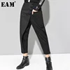 Big Sale Wide-Leg Ankle-Length-Pants Black High-Waist Women Fashion EAM Spring Loose Tide Flat BxpqnEaE