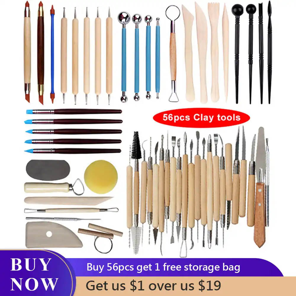 Ferramentas para esculpir argila, ferramentas de cerâmica e cerâmica para artesanato e artesanato, ferramenta para esculpir e modelar madeira