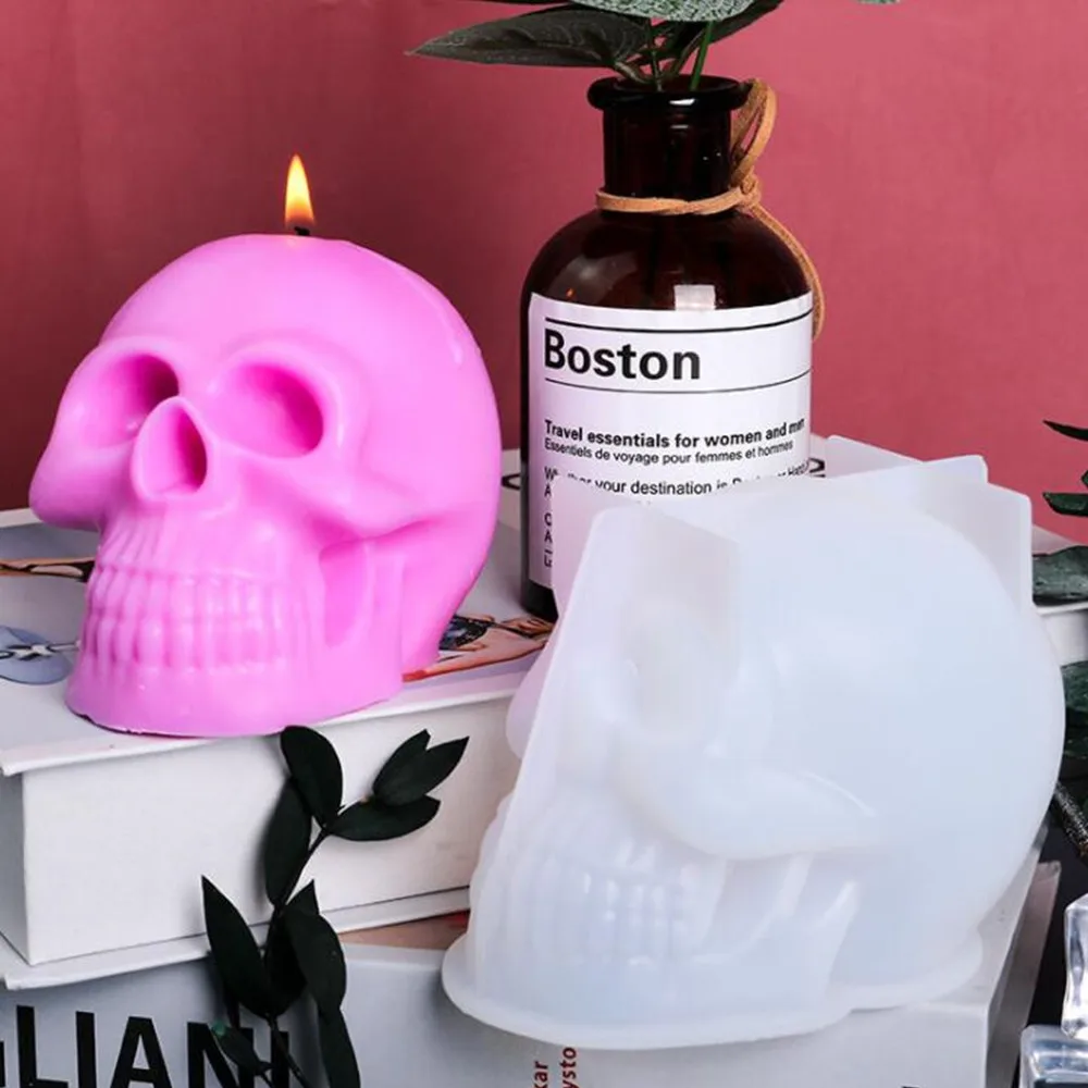 Skull Head Silicone Mold for Resin & Candle Crafts 3