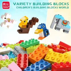 Feelo – blocs de construction de grande taille transformables, ensemble de briques colorées, jouets éducatifs pour enfants, 265 pièces 