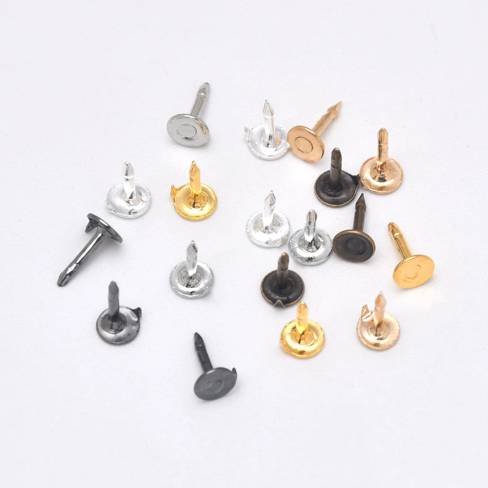 10pcs Metal Pin Keepers Locking Pin Backings for Brooch Tie Hat