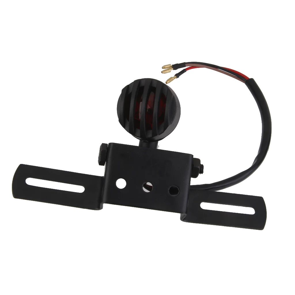 Motorcycle Red LED Rear Tail Brake Stop Light Indicator Bracket Universal 