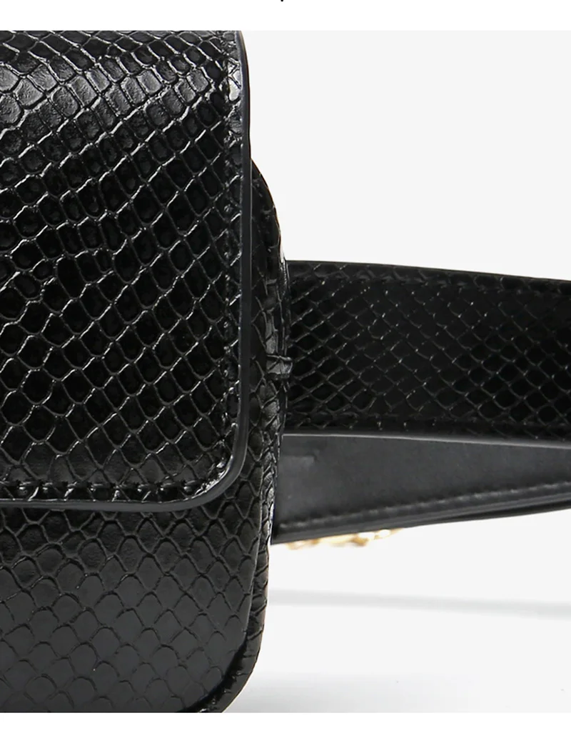 Женская поясная сумка модные поясные сумки Змеиный узор хип-пакет роскошные сумки высокого качества сумка для мобильного телефона