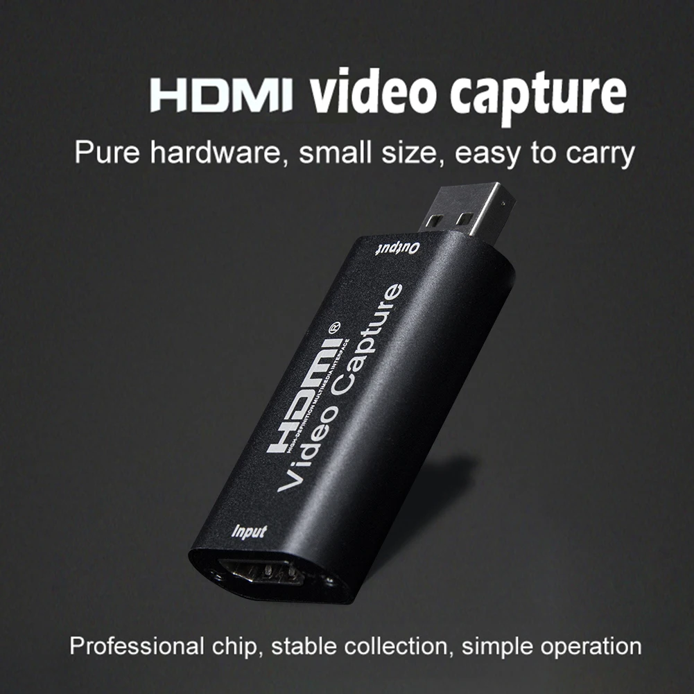 

New Mini Video Capture Card Usb 2.0 Hdmi Video Grabber Record Box Fr PS4 Game Dvd Camcorder Hd Camera Opname live Streaming