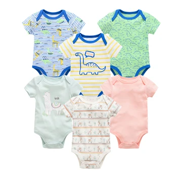 Cotton Bodysuits- 6 pcs set 12