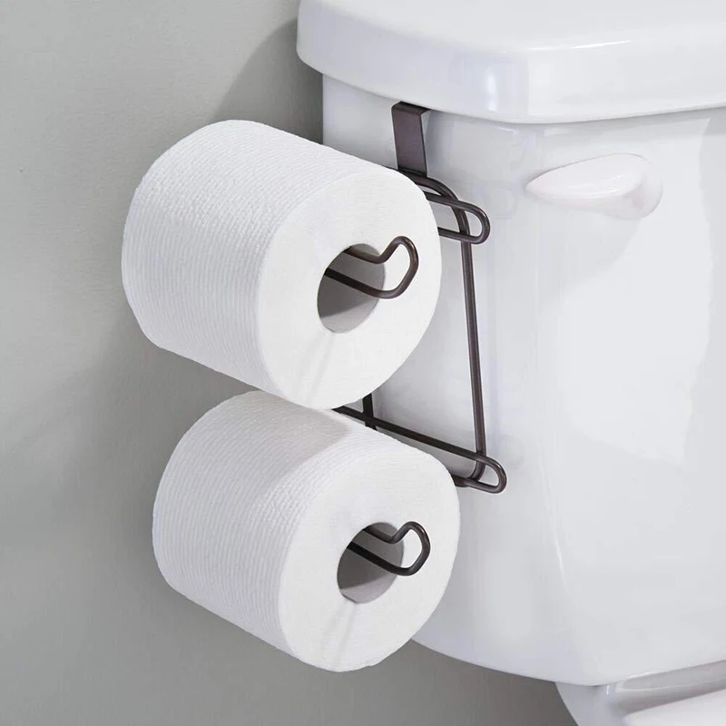 Iron Tissue Rack Holder Organizer Wall mounted Hanging Bathroom Toilet