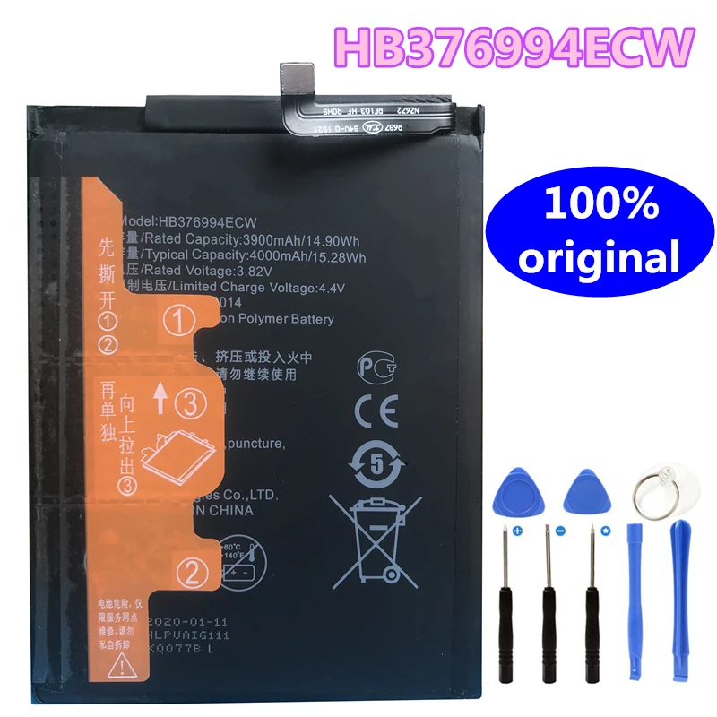 100% оригинальный высококачественный аккумулятор HB376994ECW для Huawei Honor 8 pro / honor V9 DUK-AL20