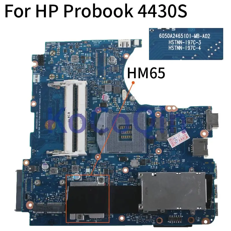 Kocoqin-placa Mãe para Computador Portátil Placa Principal 4330001 Pro para hp Probook 4430s 646326 s Hm65 Placa-mãe para notebook - Imagem 2