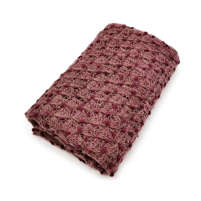 

Newborn Photography Props Baby Kids Knit Wrap Cloth Swaddle Photo Background Accessories
