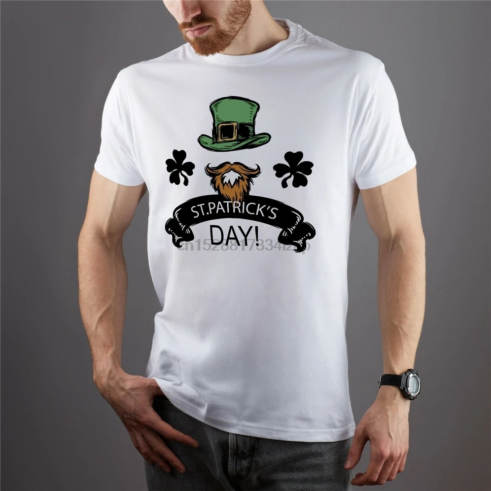 Saint Patricks Day Shirt Irish T-Shirt Unisex Short Sleeve Tee Festival Free Shipping Tops |