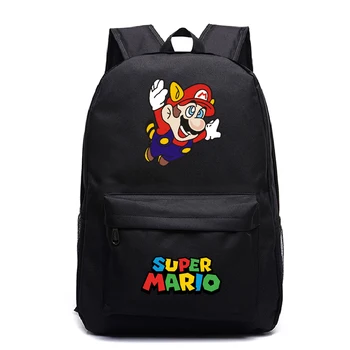 

New Super Mario Backpack School Bags For Girls Boys Student Backpack Sonic Cool Kids Bags Teenages Travel Backpack