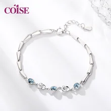 S925 Серебряный модный красивый браслет