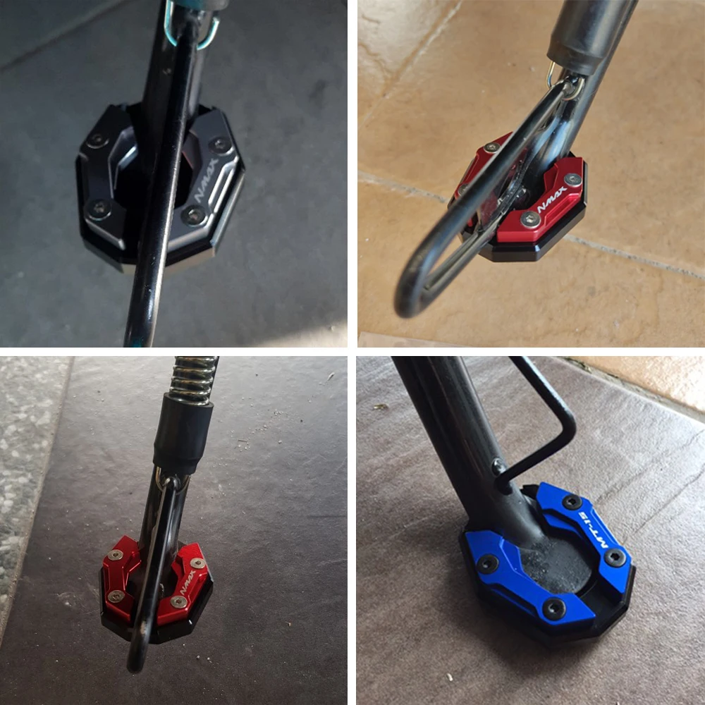 CNC Motorcycle Kickstand Side Stand Enlarge Foot Extension Pad For Yamaha NMAX 155 XMAX 300 MT-15 2015-Motorcycle Kickstand