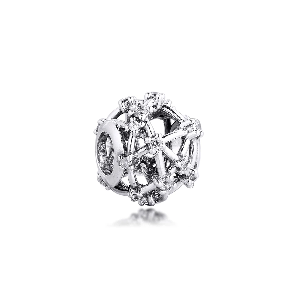 

CKK подходит для браслета Pandora, Ажурное Очарование звезды, созвездий для изготовления ювелирных изделий, серебро 925 пробы, оригинальный бисер