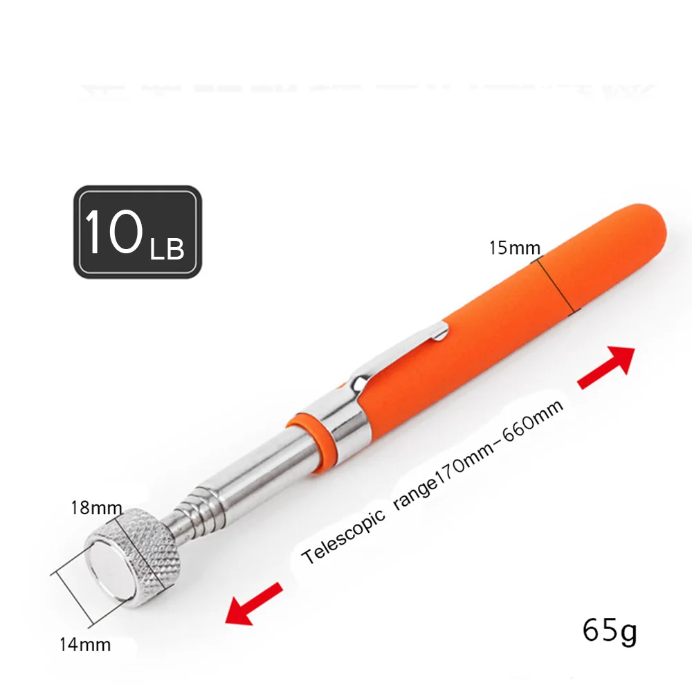 8 фунтов гибкий сверхмощный Магнитный телескопический магнитный держатель, инструмент для захвата 510 мм, Удлиняемая ручка C1348 d