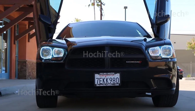 Для Dodge charger SXT Plus 2011 2012 2013 Отличный ИК контроллер многоцветный ультра яркий RGB светодиодный ангельские глазки Halo Кольцо Комплект