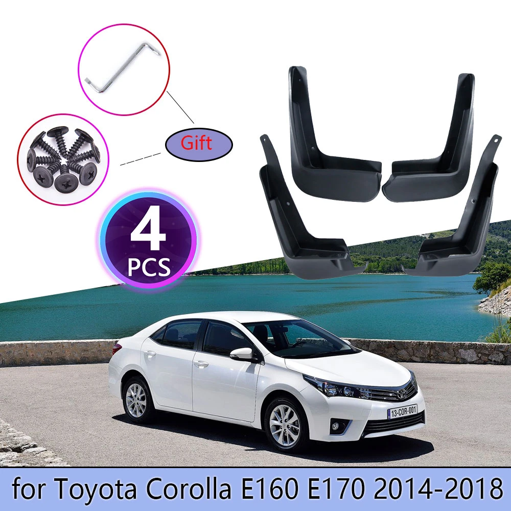 Guardabarros para Toyota Altis E160 E170 2014 2015 2016 2018, revestimiento contra salpicaduras, guardabarros, accesorios para coche|Guardabarros| - AliExpress