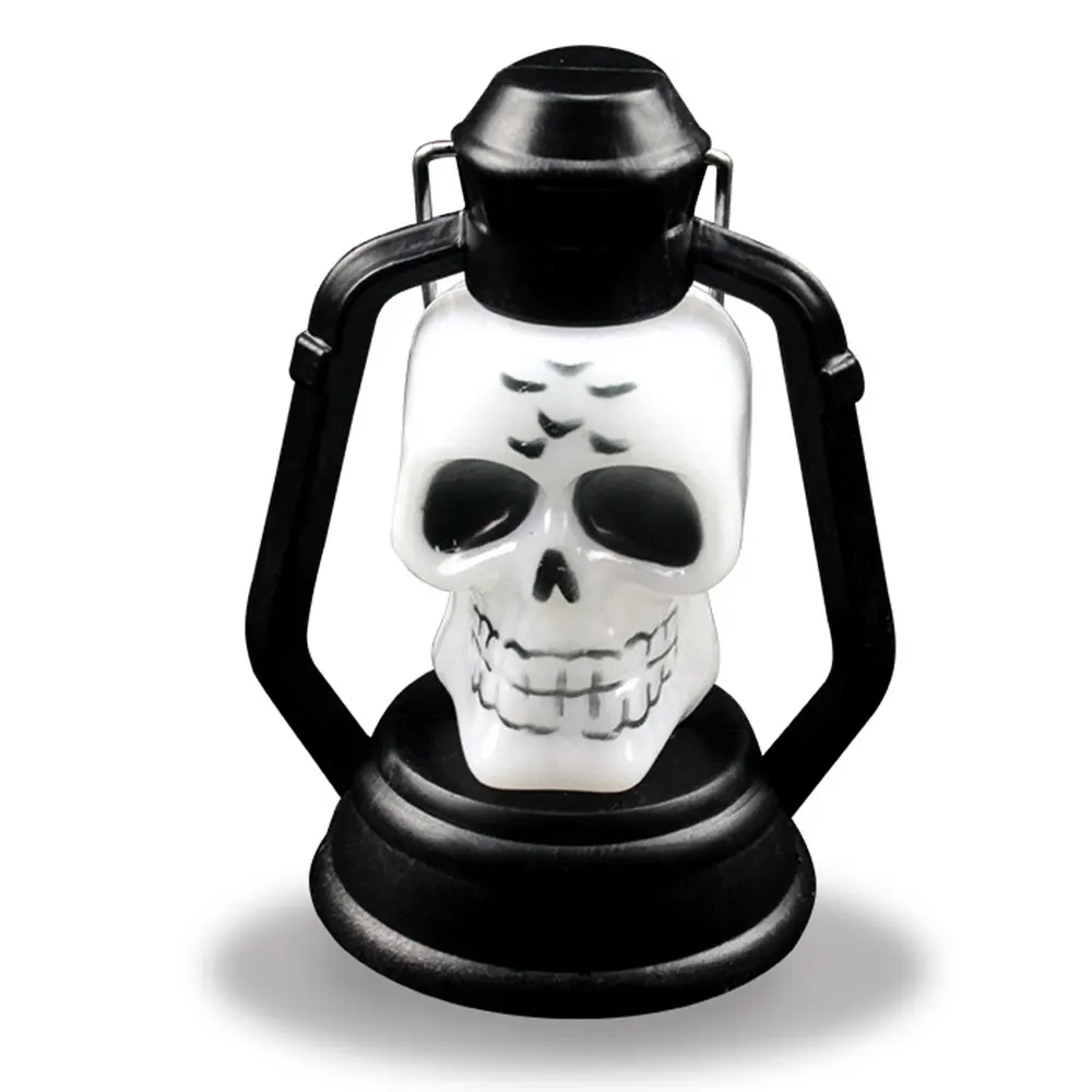 Портативный СВЕТОДИОДНЫЙ световой череп мини Ночной светильник лампа для украшения Хэллоуина