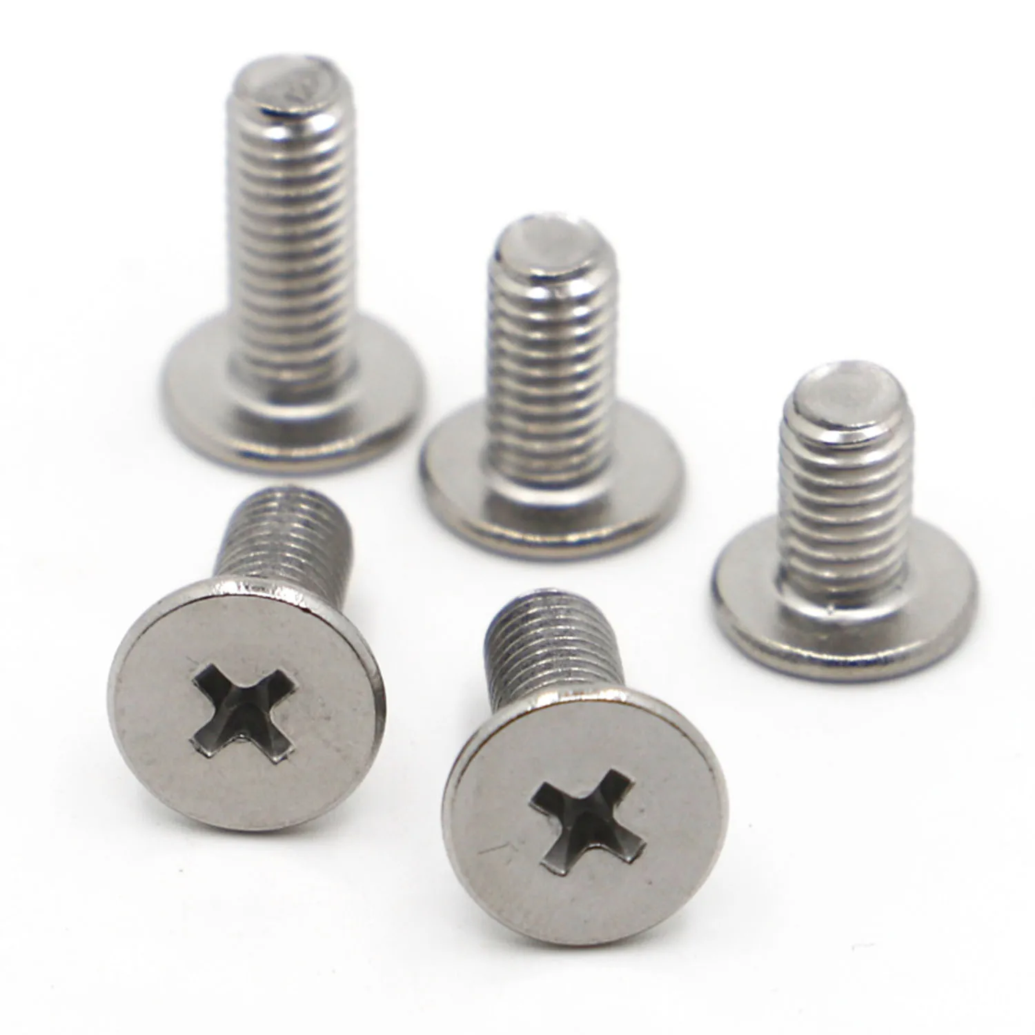 10/20/50pcs CM M2 M2.5 M3 M4 M5 M6 A2 304 Stainless Steel Cross Phillips Ultra Thin Super Low Flat Wafer Head Screw Bolt flat wafer head screw phillips flat screw cross phillips screw stainless steel screw phillips head screw