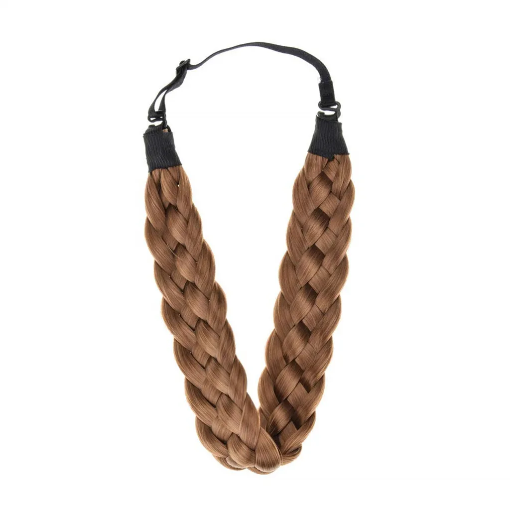 JAYCOSIN Accessory Trendy Wild Lady Synthetic Wig Braided Hair Band Design Simple Elastic Twist Headband Princess Hair 1217#2