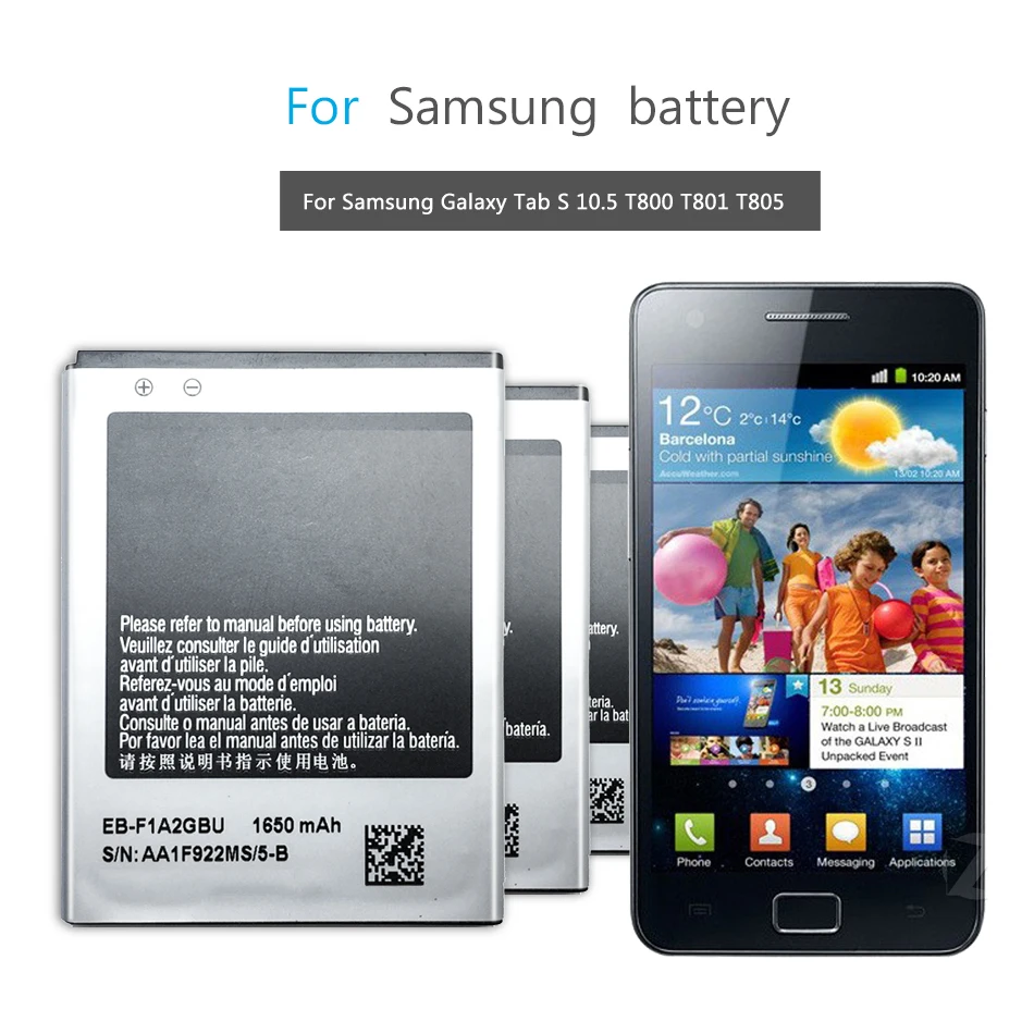 Мобильный телефон батарея для Samsung Galaxy S2 i9100 i9108 i9103 I777 i9105 i9100G i9188 i9050 1650mAh EB