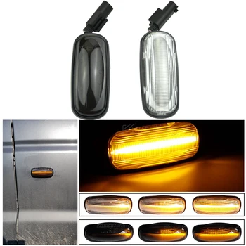 

2Pcs Dynamic Turn Signal Flowing LED Side Marker Light For Land Rover Discovery 2 1999-2004 Defender Freelander 1 2002-2005