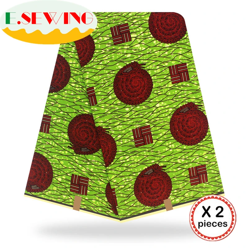 Анкара африканская вощеная ткань принтом 12 ярдов хлопок настоящий голландский воск Гана нигерийский стиль для шитья африканские платья Одежда 19