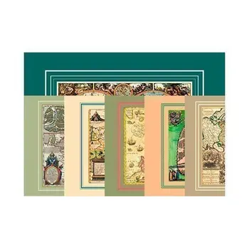 

Set of vintage cards in a tube, 6 pieces