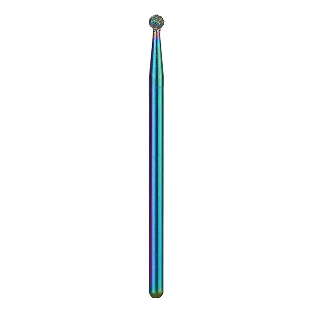 Diamond Nail Bit Rainbow Color 3/32 inch Shank Cutter Manicure Tools Bit Nail Machine
