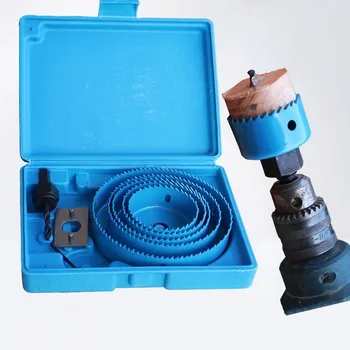 

13pcs/set 19-127mm Hole Saw Cutter Set Kit Drilling Tool Wood Metal Cutter Tool Kit Drill Mandrels Bits Woodworking Cutting set
